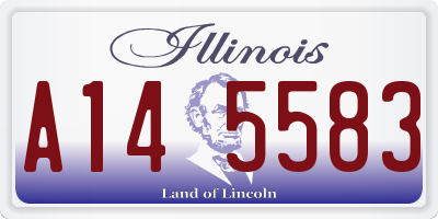 IL license plate A145583