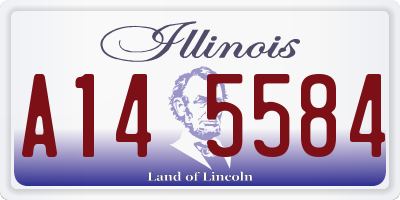 IL license plate A145584