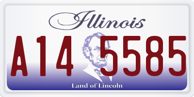 IL license plate A145585