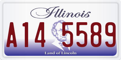 IL license plate A145589