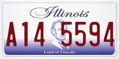 IL license plate A145594