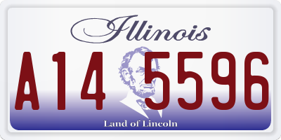 IL license plate A145596