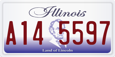 IL license plate A145597