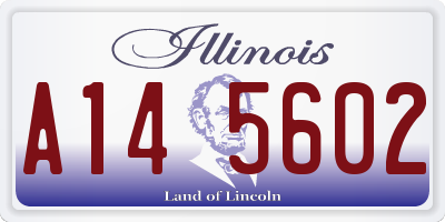 IL license plate A145602