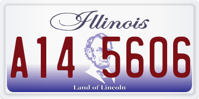 IL license plate A145606