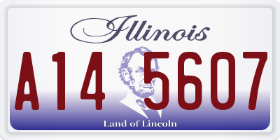 IL license plate A145607