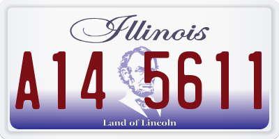 IL license plate A145611