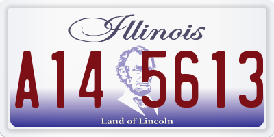 IL license plate A145613