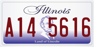 IL license plate A145616