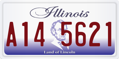 IL license plate A145621