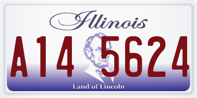 IL license plate A145624