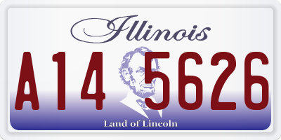 IL license plate A145626