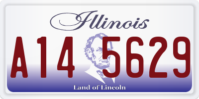 IL license plate A145629