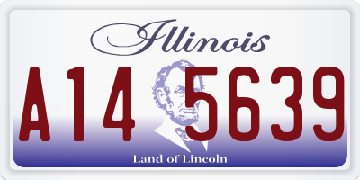 IL license plate A145639