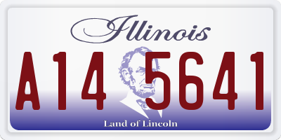 IL license plate A145641