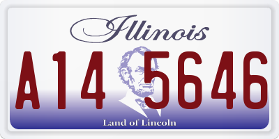 IL license plate A145646