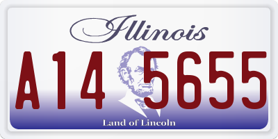 IL license plate A145655