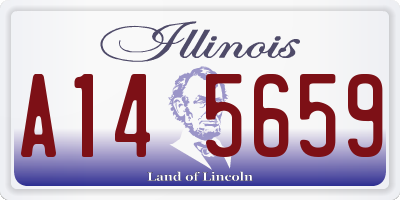IL license plate A145659
