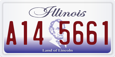 IL license plate A145661