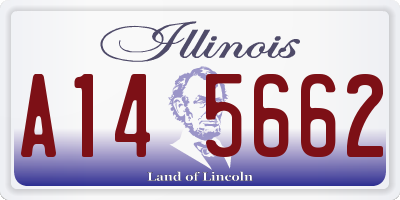 IL license plate A145662