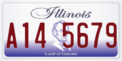 IL license plate A145679