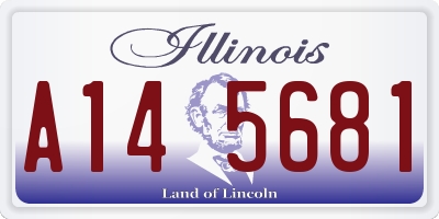 IL license plate A145681