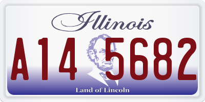 IL license plate A145682