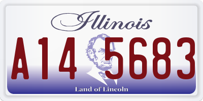 IL license plate A145683