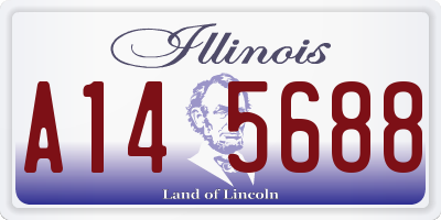 IL license plate A145688