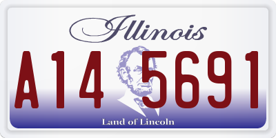 IL license plate A145691