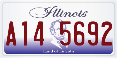 IL license plate A145692