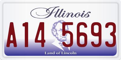 IL license plate A145693