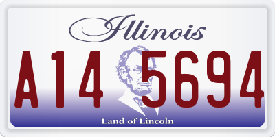 IL license plate A145694