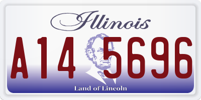 IL license plate A145696