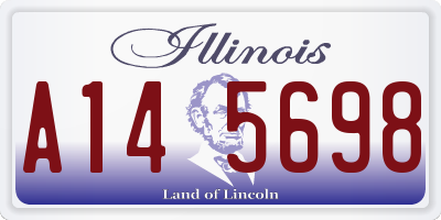 IL license plate A145698