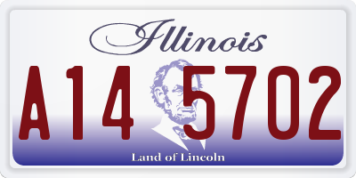IL license plate A145702