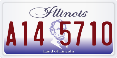 IL license plate A145710