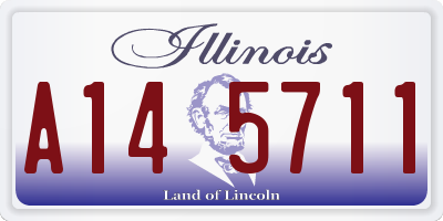 IL license plate A145711