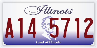 IL license plate A145712