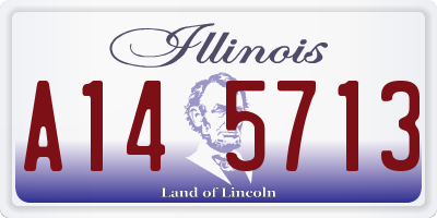 IL license plate A145713