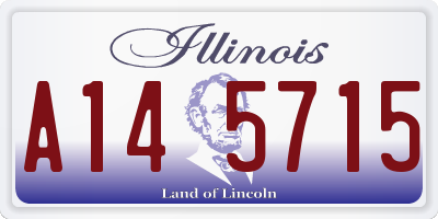 IL license plate A145715