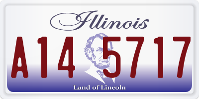 IL license plate A145717