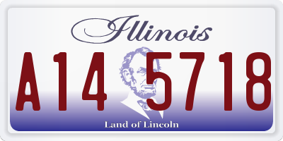 IL license plate A145718
