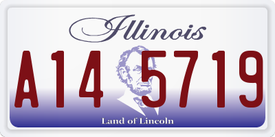 IL license plate A145719