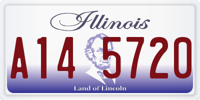 IL license plate A145720
