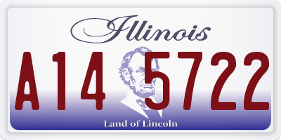IL license plate A145722