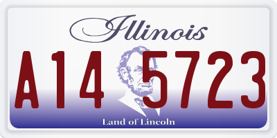 IL license plate A145723
