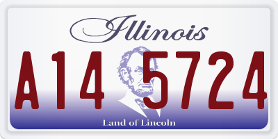 IL license plate A145724