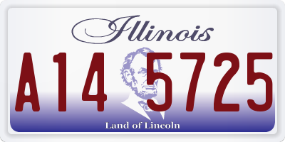 IL license plate A145725