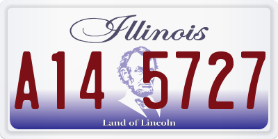 IL license plate A145727